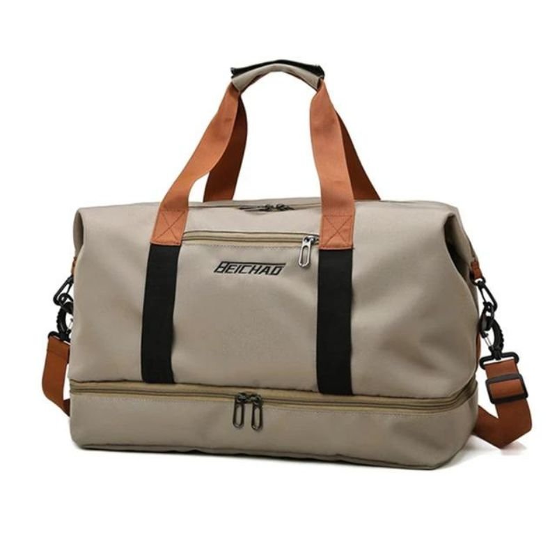 Reisetasche 35L mit Schuhfach Schultergurt und Mehreren Innenfächern aus Wasserabweisendem Oxford - Gewebe für Wochenende und Sport - Bolania