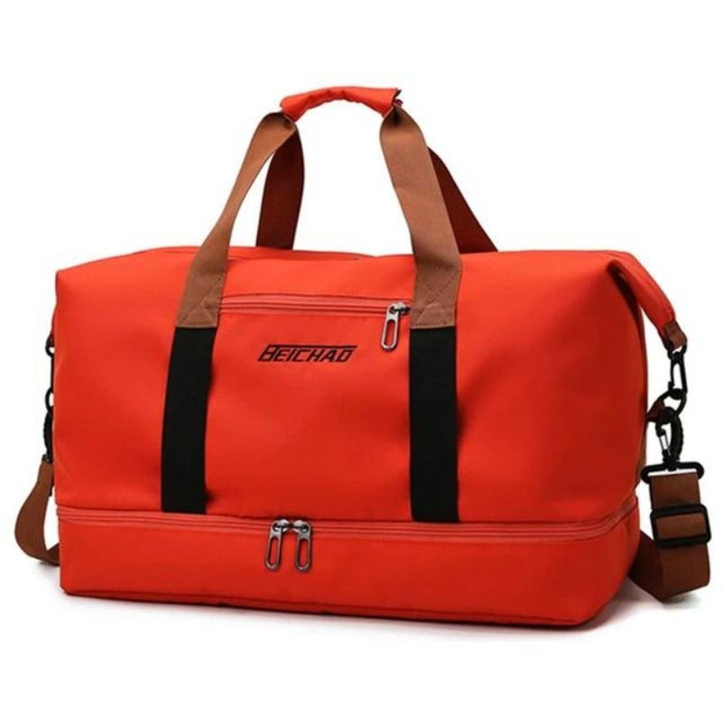 Reisetasche 35L mit Schuhfach Schultergurt und Mehreren Innenfächern aus Wasserabweisendem Oxford - Gewebe für Wochenende und Sport - Bolania