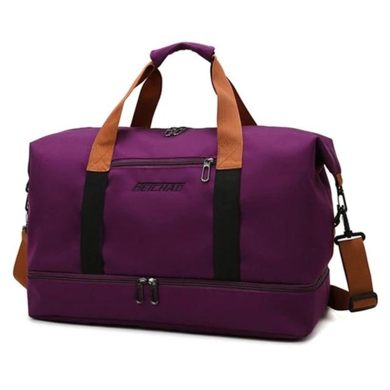 Reisetasche 35L mit Schuhfach Schultergurt und Mehreren Innenfächern aus Wasserabweisendem Oxford - Gewebe für Wochenende und Sport - Bolania