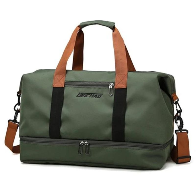 Reisetasche 35L mit Schuhfach Schultergurt und Mehreren Innenfächern aus Wasserabweisendem Oxford - Gewebe für Wochenende und Sport - Bolania