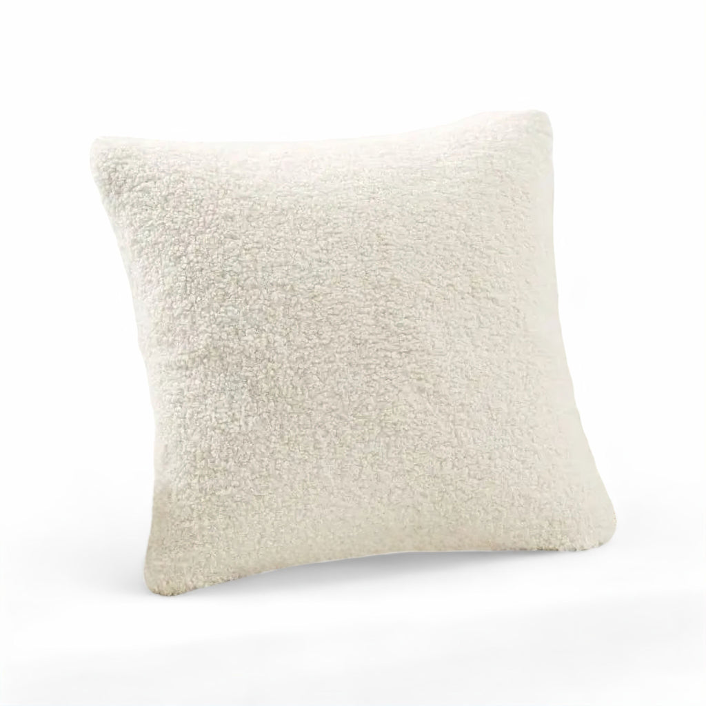 Bouclé Pillow Cover Soft with Loop Relief, for Sofa, Armchair, and Bed