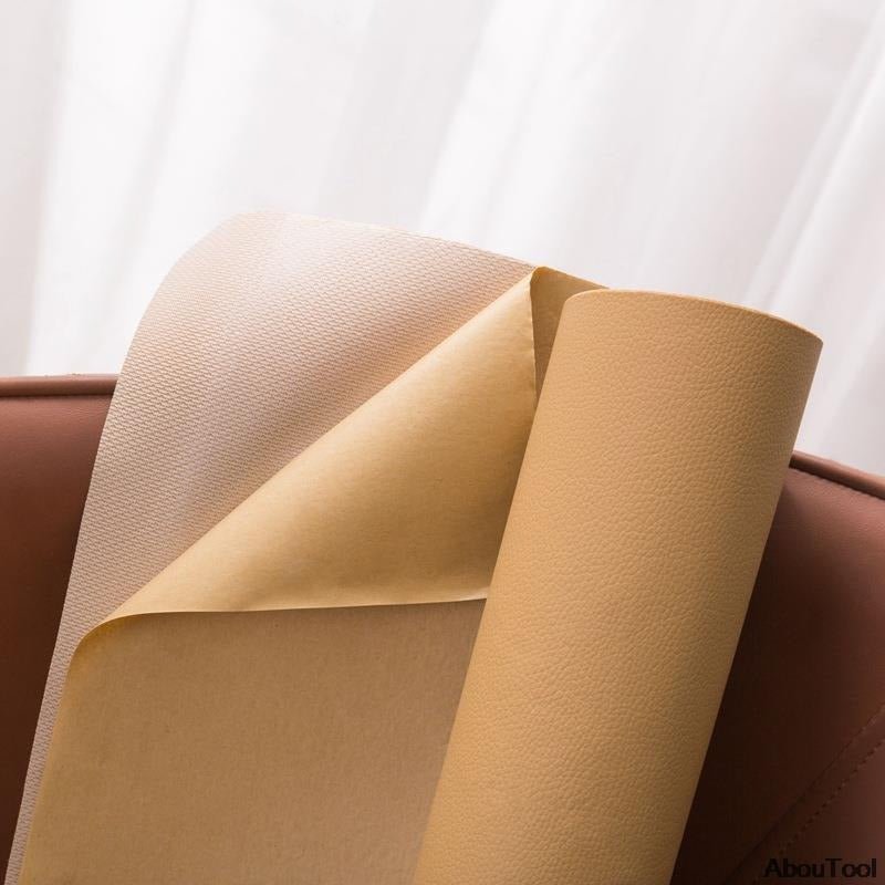 Selbstklebende Leder - Reparaturfolie aus PU - Kunstleder Wasserabweisend für Sofa Sessel und Autositze 50x138 cm - Bolania