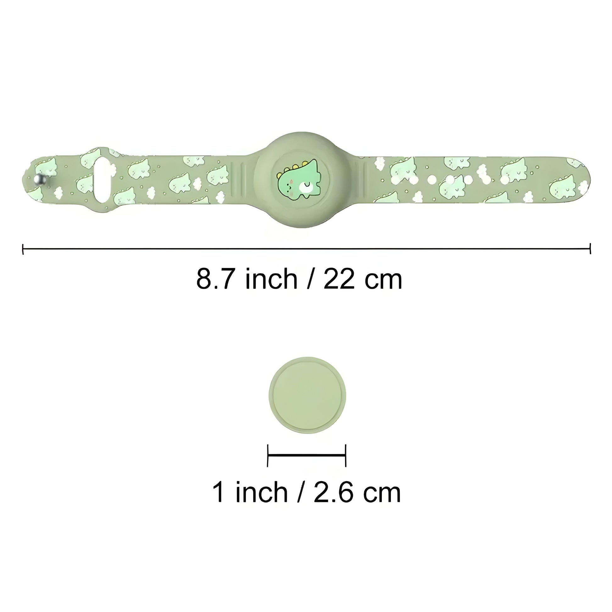 Children's AirTag Silicone Bracelet, Adjustable Holder with Cartoon Designs, Skin-Friendly and Washable