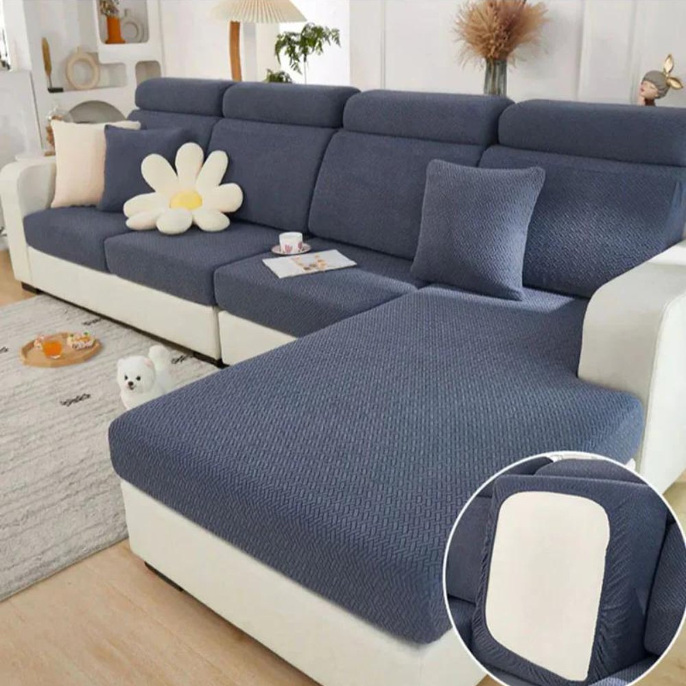 Sofabezug für Haustiere Stretch Jacquard Modular mit Gummizug Sitz Rücken Chaiselongue Kissen - Bolania