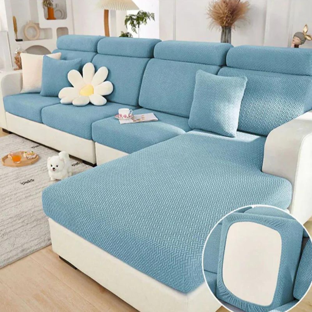 Sofabezug für Haustiere Stretch Jacquard Modular mit Gummizug Sitz Rücken Chaiselongue Kissen - Bolania