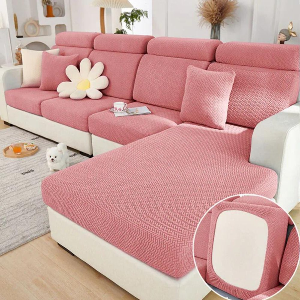 Sofabezug für Haustiere Stretch Jacquard Modular mit Gummizug Sitz Rücken Chaiselongue Kissen - Bolania