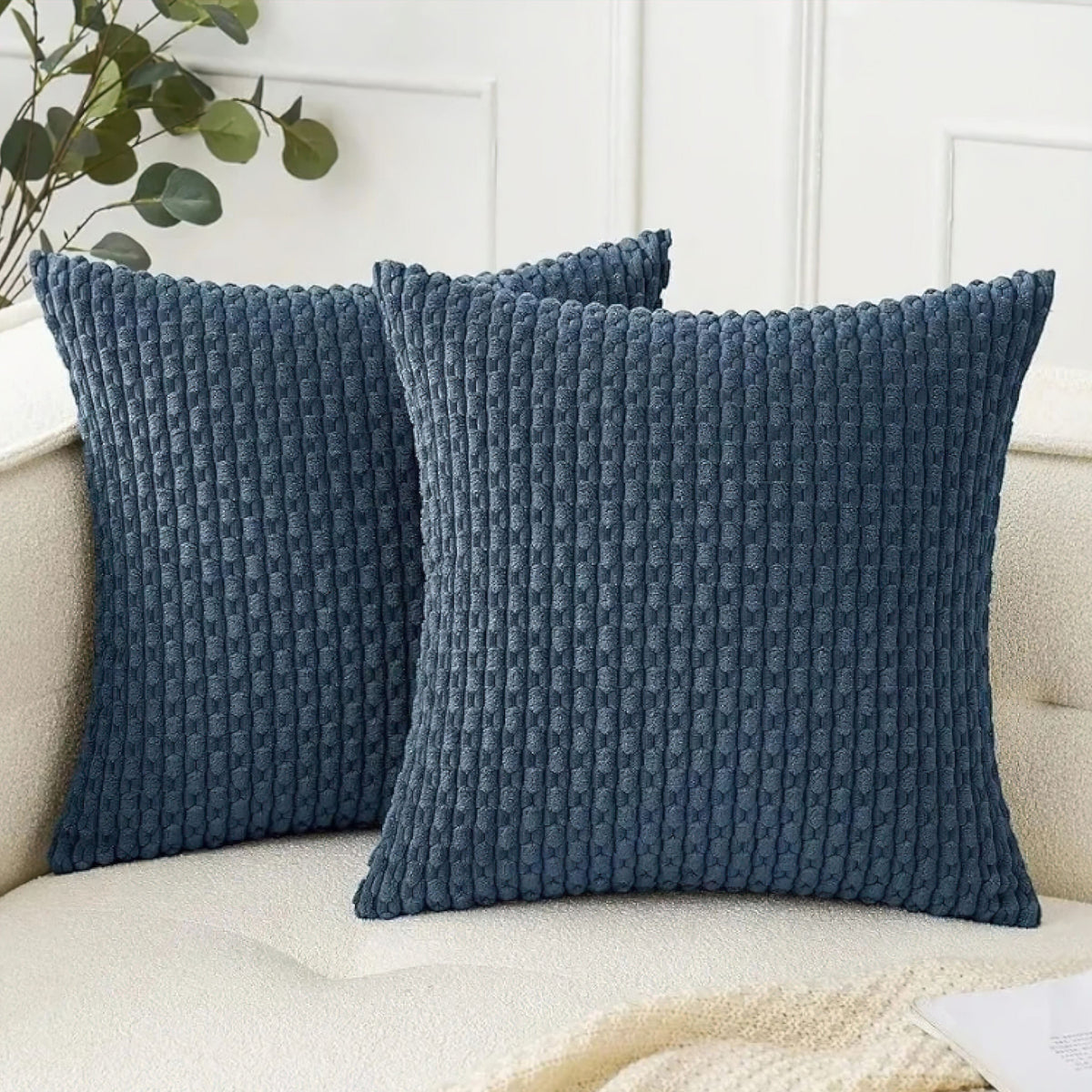 Textured Cushion Cover with Bobble Relief, Soft, for Sofa, Armchair and Bed