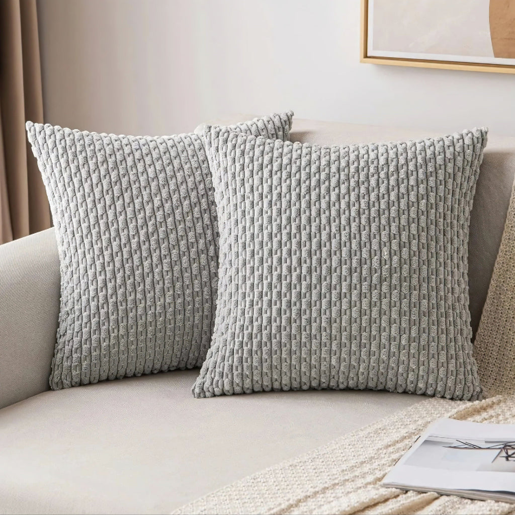 Textured Cushion Cover with Bobble Relief, Soft, for Sofa, Armchair and Bed