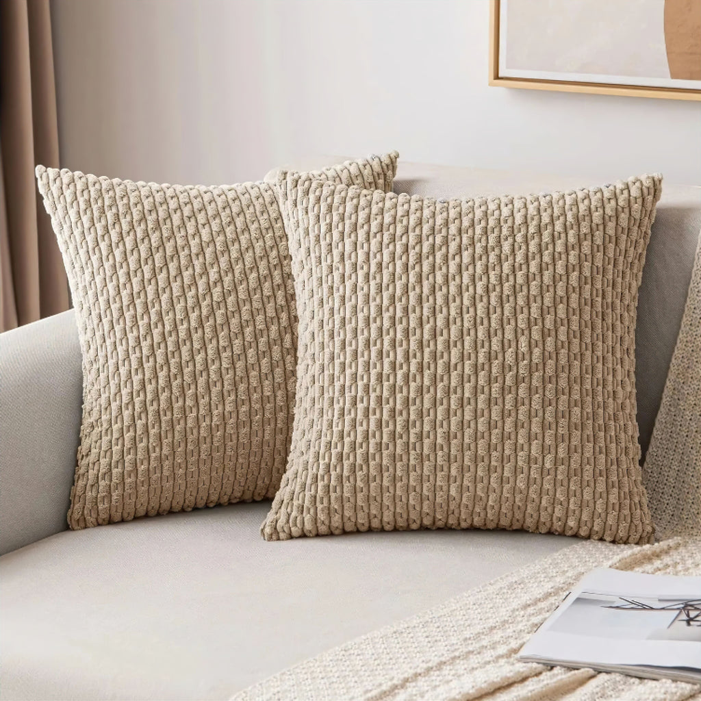 Textured Cushion Cover with Bobble Relief, Soft, for Sofa, Armchair and Bed