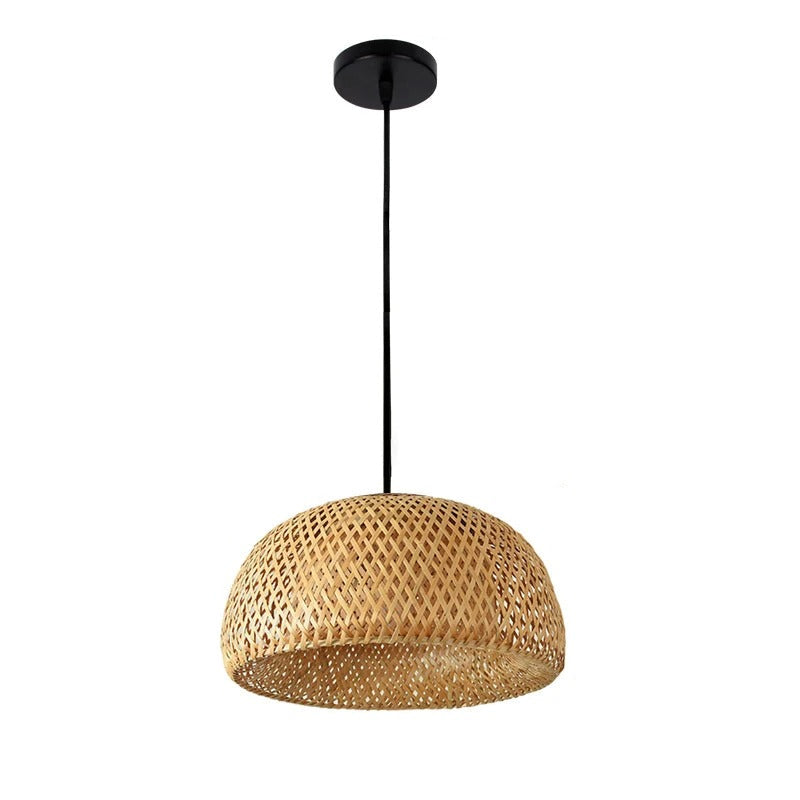 Bolania | Hängeleuchte - Handgeflochtener Bambus - Elegante orientalische Ambientebeleuchtung