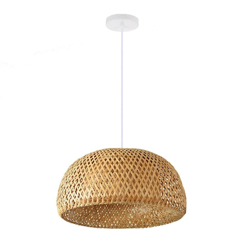 Bolania | Hängeleuchte - Handgeflochtener Bambus - Elegante orientalische Ambientebeleuchtung