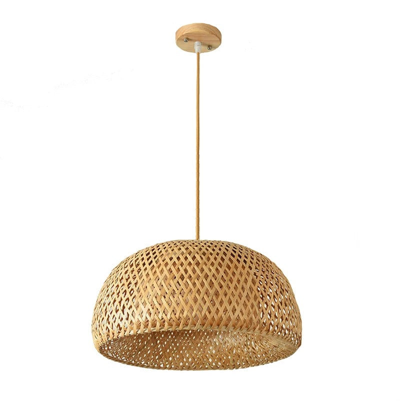 Bolania | Hängeleuchte - Handgeflochtener Bambus - Elegante orientalische Ambientebeleuchtung