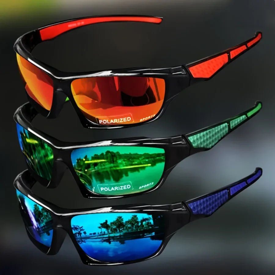 Sport-Sonnenbrille mit Polarisierten Gläsern UV400 Schutz und Leichter Wraparound-Fassung für Outdoor und Alltag