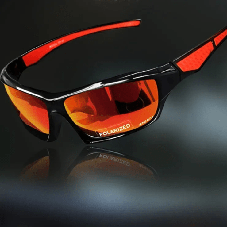 Sport-Sonnenbrille mit Polarisierten Gläsern UV400 Schutz und Leichter Wraparound-Fassung für Outdoor und Alltag
