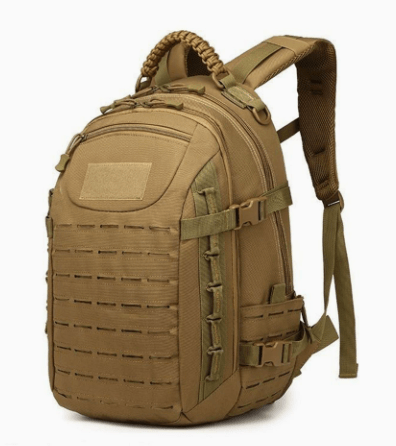 Taktischer Rucksack 30 Liter mit MOLLE-System Wasserabweisend Robust Belüfteter Rücken Klett-Patch-Fläche für Outdoor und Camping - Bolania