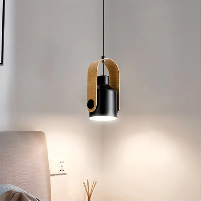 Bolania | Pendelleuchte – Stilvolles nordisches Design aus Holz und Metall – Perfekt für moderne Räume