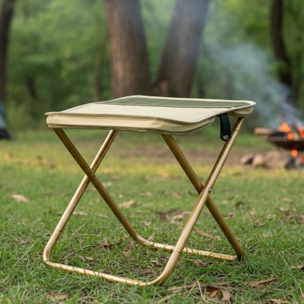 Ultraleichter Klapphocker mit Wasserabweisender Sitzfläche bis 150 kg Belastbar für Camping Angeln und Festival - Bolania