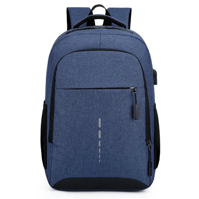 Ultraleichter Wasserabweisender Rucksack mit USB - Anschluss Reflektierenden Akzenten und Anti - Diebstahl - Reißverschluss für Schule Pendeln und Reise - Bolania