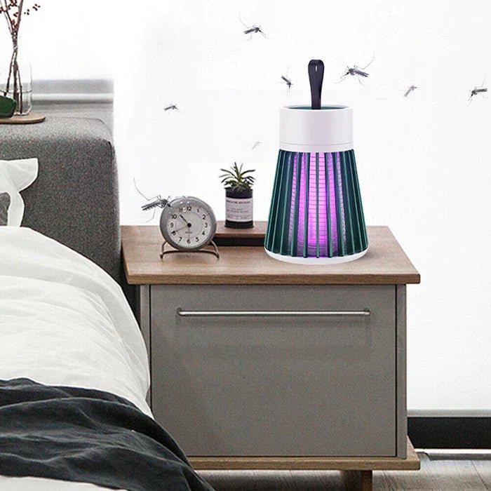UV-Insektenvernichter mit USB-Aufladung 360° Lichtfalle und Aufhängeschlaufe für Innen Außen und Camping - Bolania