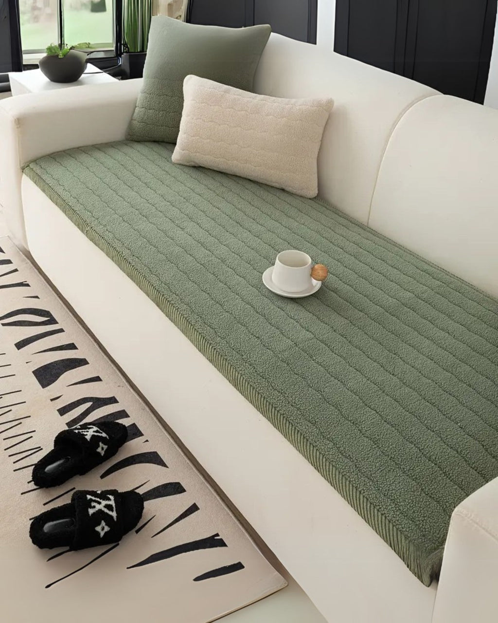 Veloria – Elegante Sofahusse aus Kuschelweich - Wolle - Bolania