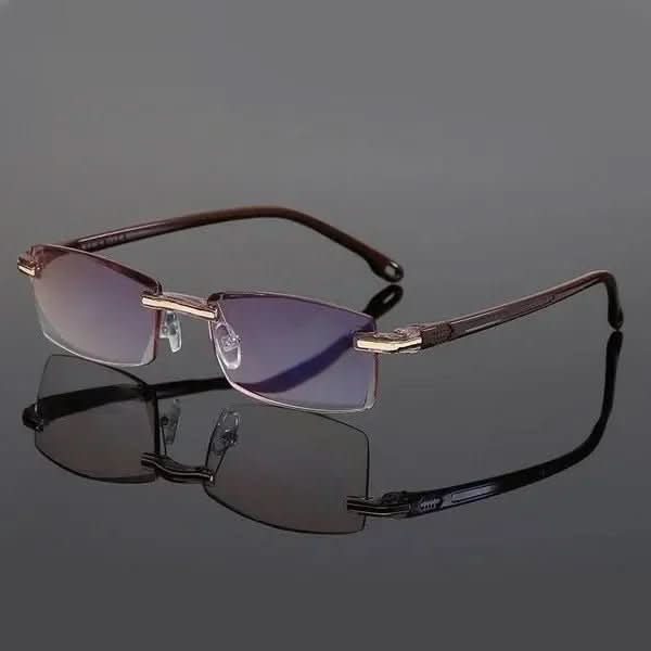 Randlose Lesebrille mit Mehreren Sehzonen Blaulichtfilter und Leichtem TR90-Bügel in Verschiedenen Plus-Stärken