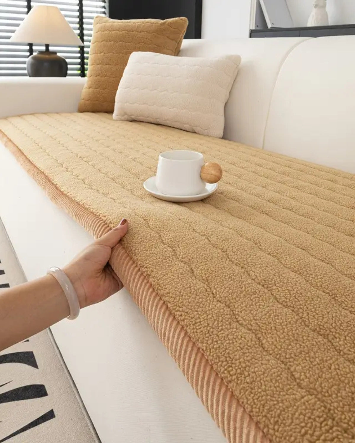 Veloria – Elegante Sofahusse aus Kuschelweich-Wolle